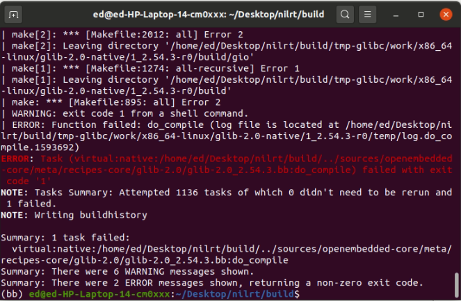 Our first error which we'll run through and fix