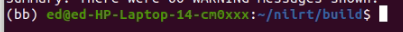 Terminal display when in bitbake